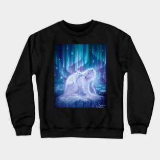 Polar bear mother  and baby Crewneck Sweatshirt